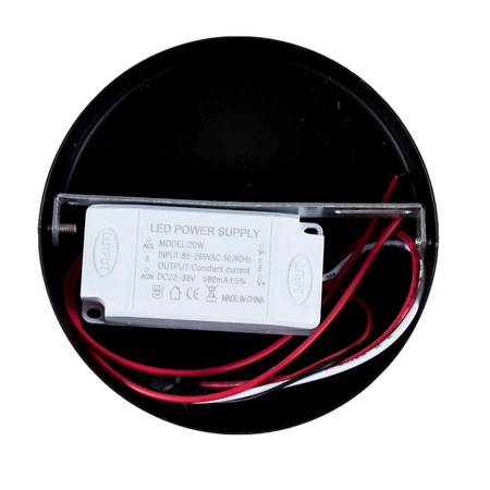 Reflektor nastropowy LED Greenie COB 20W czarny CW