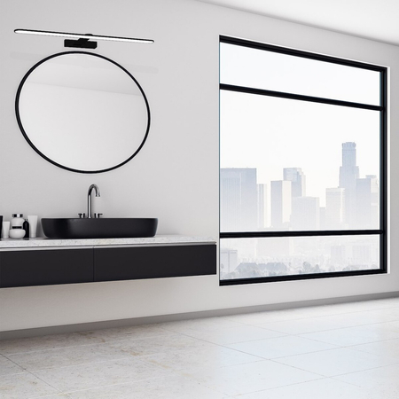 Milagro Kinkiet SPLASH BLACK 60cm 12W LED ML5616 CZARNY