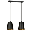 Lampa wisząca MILARGO 2 BLACK / GOLD Emibig 415/2 czarny/złoty