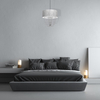 Milagro Lampa wisząca ALMERIA SILVER/BLACK 1xE27 MLP6437 Srebro / Czerń