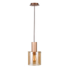 Lampa wisząca Italux Javier MD17076-1A Brąz antyczny, czarny