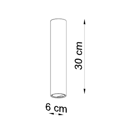 Sollux Lighting Plafon LAGOS 30 czarny SL.0436