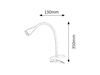 Lampa stołowa Rabalux Jeff 4196 biały