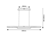 Lampa wisząca Rabalux Contessa 72031 chrom