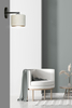 Kinkiet HILDE K1 BL WHITE Emibig 1052/K1 biały/czarny