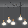 Lampa wisząca SPARK 5 BLACK Emibig 446/5 czarny
