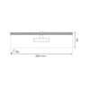 Milagro Kinkiet Prado 11W LED 3000K Biały ML1003