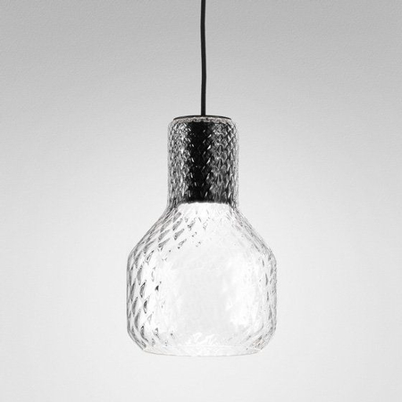 Lampa wisząca AQForm Modern Glass Barrel LED Czarny Struktura