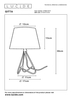 Lampa stołowa Lucide GITTA biały/miedziany 47500/81/17