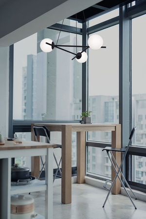 Lampa wisząca ARTON Kaja K-4966 biały/czarny