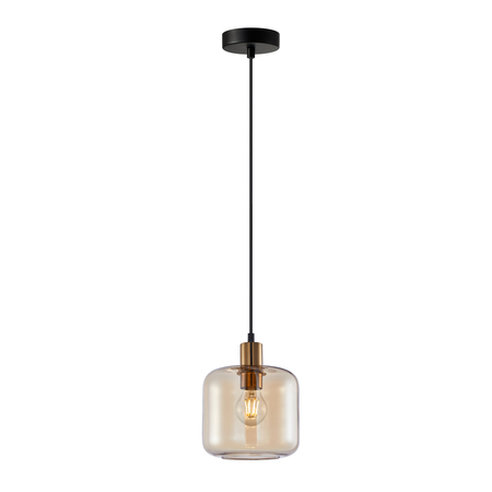 Lampa wisząca Italux PND-29257A-1-BRO-AMB Złoty