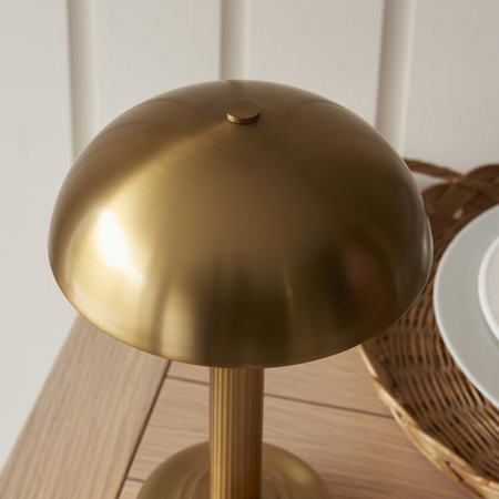 Lampa stołowa Endon Lighting Bridport Rechargeable 110455 mosiądz