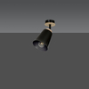 Lampa sufitowa ATLAS 1 BLACK Emibig 725/1 czarny