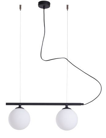 Lampa wisząca LAMPA WISZĄCĄ BERYL GLASS 2 BLACK Aldex 1006H1 czarny