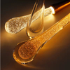 Glamour Lampa wisząca Abigali Melted Gold 3W 3000K, złoty