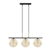 Lampa wisząca Kaja GIRO K-5687 bursztynowy, czarny, złoty