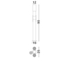 Lampa ogrodowa Luces Exclusivas MALONZO LE75160 czarny