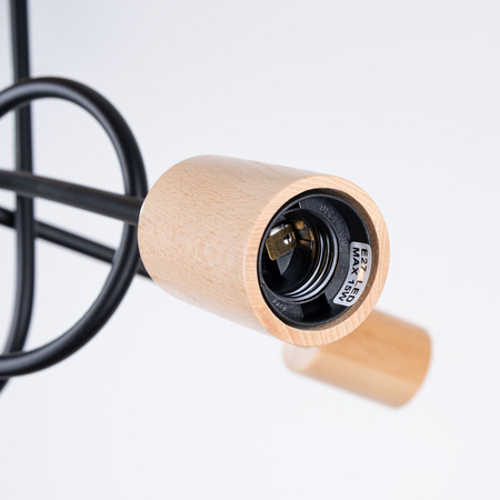 Sollux Lighting Żyrandol EMBER 3 czarny SL.1477