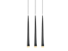 Lampa wisząca STYLO 3 BLACK Azzardo AZ0118 black / chrome