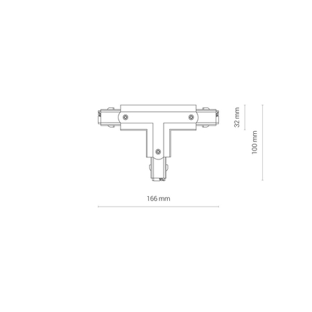 CTLS POWER T CONNECTOR, RIGHT 2 (T-R2) Nowodvorski 8704 czarny