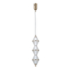 Lampa wisząca Italux Fuente PND-34395-3V-HBR Złoty