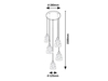 Lampa wisząca Rabalux Jarina 5334 czarny