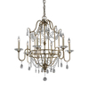 Żyrandol Elstead Lighting Gianna srebrny FE-GIANNA6