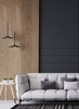 Lampa wisząca Maxlight HANA P0456 czarny/chrom