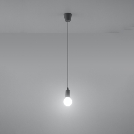 Sollux Lighting Lampa wisząca DIEGO 1 szara SL.0575