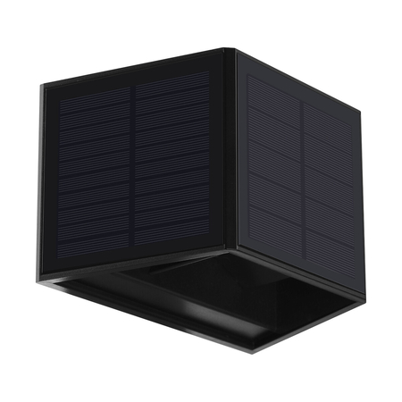 Eko-Light Kinkiet Solarny Wings 50lm 3000K EKO9097 CZARNY