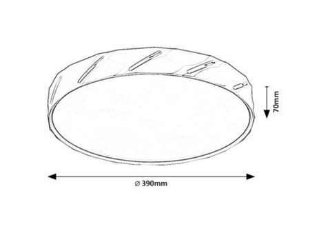 Lampa sufitowa Rabalux Nessira 71119 biały matowy