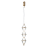 Lampa wisząca Italux Fuente PND-34395-3V-HBR Złoty