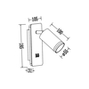 Milagro Oprawa Pipe Ring Kinkiet Czarny 1xGU10 + LED 6W ML2081 CZARNY