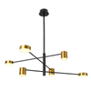 Lampa wisząca Italux PND-16374-6-BK-GD-4K Remdal