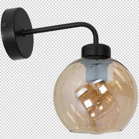 Milagro Kinkiet SOFIA AMBER 1xE27 MLP6572 CZARNY