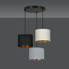Lampa wisząca HILDE 3 BL PREMIUM MIX Emibig 1055/3PREM czarny
