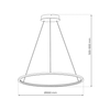 Milagro Lampa wisząca Saturno Black 57W LED ML8862 CZARNY