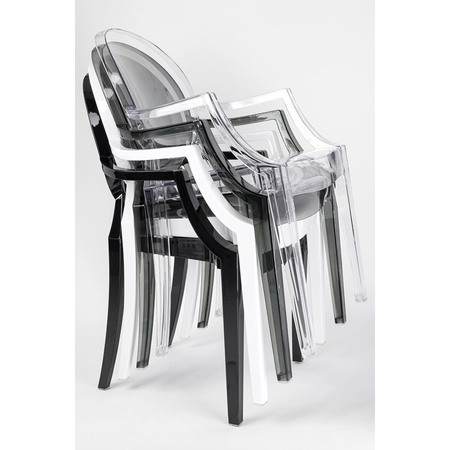 Krzesło LOUIS dymione - poliwęglan