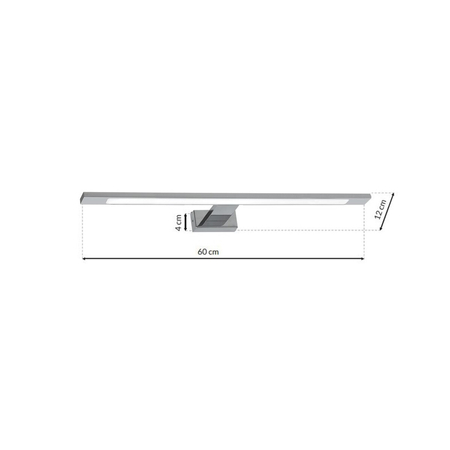 Milagro Kinkiet SHINE CHROME 60cm 12W LED ML5569 CHROM