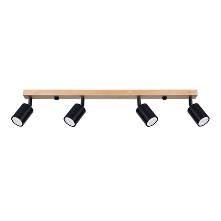 Sollux Lighting Plafon VERDO 4 czarny SL.1294