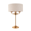 Lampa stołowa Endon Lighting Highclere 110721 mosiądz