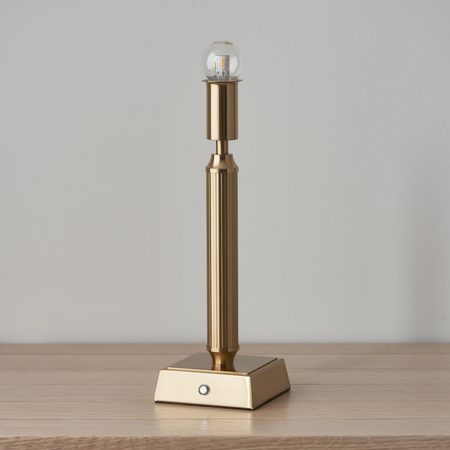Lampa stołowa Endon Lighting Trobridge Rechargeable 110457 mosiądz