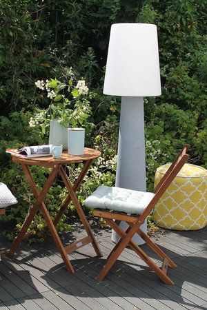 Lampa stojąca No.1 zewnętrzna ogrodowa 2700K RGB 160cm, szary 32569L szary