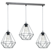 Milagro Lampa wisząca BASKET GRAY 3xE27 MLP7217 Szary