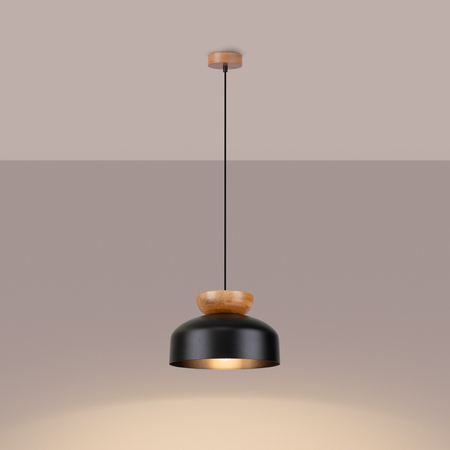 Sollux Lighting Lampa wisząca MARION czarna SL.1351