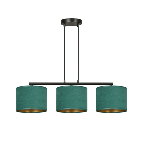 Lampa wisząca HILDE 3 BL GREEN Emibig 1051/3 zielony