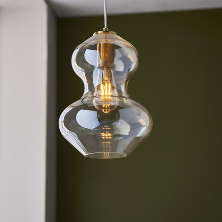Lampa wisząca Endon Lighting Kelda Shaped 106681 mosiądz
