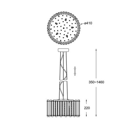 Lampa wisząca Zuma Line P0465-05C-F4AC Ventus