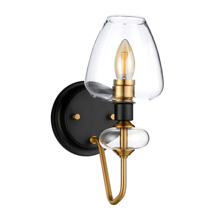 Kinkiet Elstead Lighting Armand czarny/mosiądz DL-ARMAND1-AB