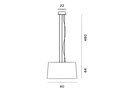 Lampa wisząca Foscarini 275017-67 Twice as Twiggy